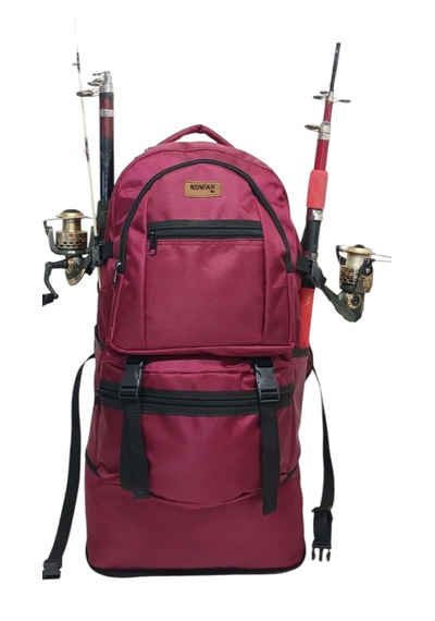 Rowan Çanta Rowan Körüklü Bordo Kamp Dağ Balıkçı Seyahat Çantası 70 34 27cm Bordo