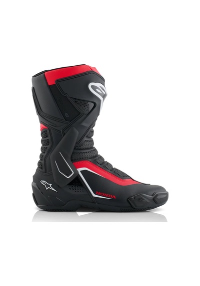 Alpinestars Honda Smx-6 V3 Korumalı Motosiklet Botu Siyah Kırmızı Beyaz