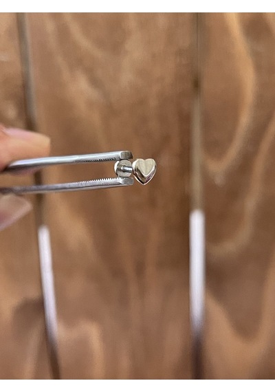 316 L Cerrahi Çelik Tragus Helix Kıkırdak Conch Minimal Kalp Piercing Çok Renkli