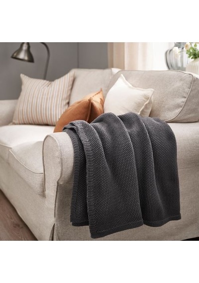 Ikea Humlemott Örtü, Antrasit, 130x170 Cm