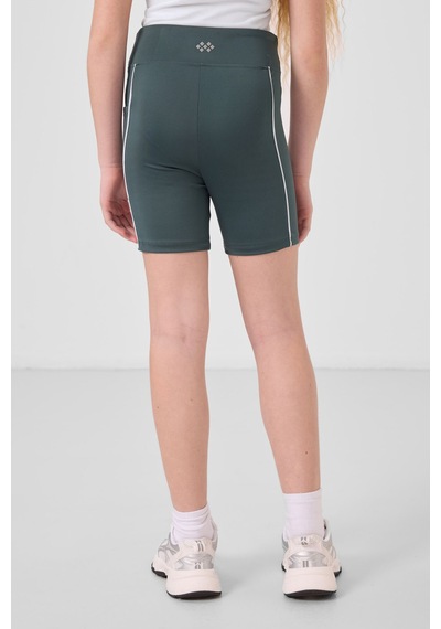 Tommylife Orman Yeşili Esnek Standart Fit Basic Performans Kız Çocuk Tayt - 75189 Yeşil