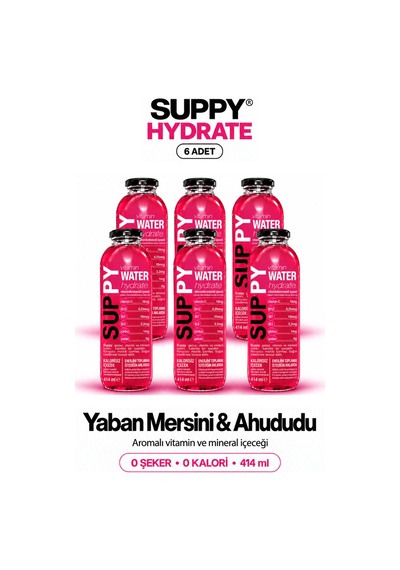 Suppy Vitamin Water Hydrate 6 Adet 414 Ml