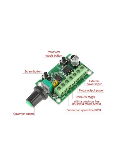 Brushless - Fırçasız Pwm Motor Sürücü 6-30V