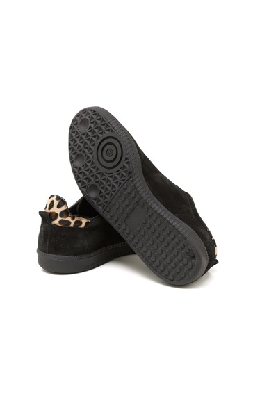 Sneaker Günlük Kadın Rc-25y-088-m-vade John May Siyah Süet-leopar Siyah