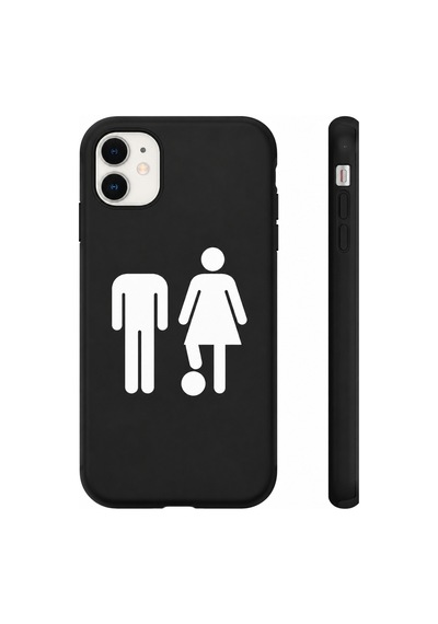 Apple iPhone Uyumlu 12 Uyumlu Oops My Turn Telefon Kılıfı Siyah Beyaz Tasarım Kişiye Özel Siyah