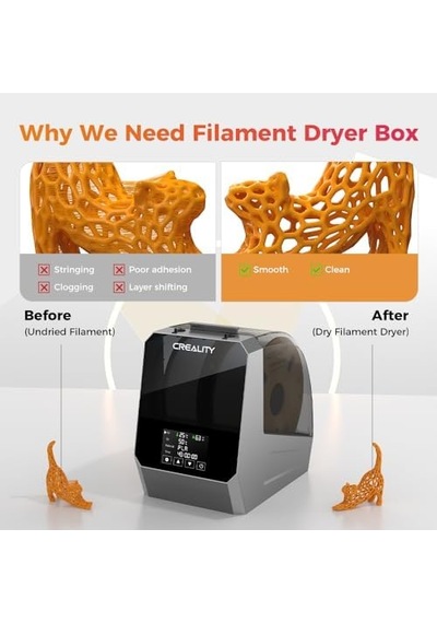 Creality Resmi 2 Rulo 3d Yazıcı Filament Kurutucu, 360 Isıtmalı Space Pi Filament Kurutucu Plus, 2 Kg Yükseltilmiş Filament Kurutucu Kutusu Desteği Pla Abs Petg Tpu 1,75/2,85 Mm Creality Resmi 2 Rulo 3d Yazıcı Filament Kurutucu, 360 Isıtmalı Space Pi Filament Kurutucu Plus, 2 Kg Yükseltilmiş Filament Kurutucu Kutusu Desteği Pla Abs Petg Tpu 1,75/2,85 Mm
