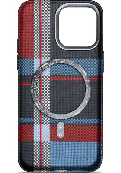 Aether Carbon Apple Uyumlu iPhone 14 Pro Max Magsafe Karbon Kılıf Urban Gridline Urban Gridline