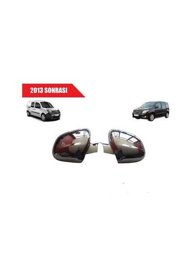 Reanult Kangoo Krom Ayna Kapağı 2013 Sonrası Sağ Sol 2 Parça