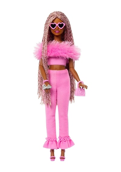 Barbie Deluxe Style Bebekler Kahverengi Örgü Saçlı Hyv28