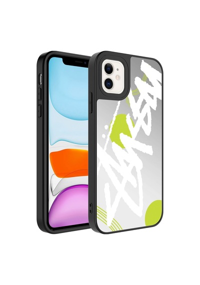 Apple Uyumlu  iPhone 12 Kılıf Aynalı Desenli Kamera Korumalı Parlak Zore Mirror Kılıf
