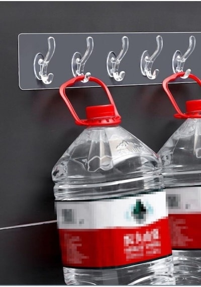 Tayem Plastik Yapışkanlı Şeffaf Duvar Askısı 2 Adet Plastik Çok Renkli Diğer