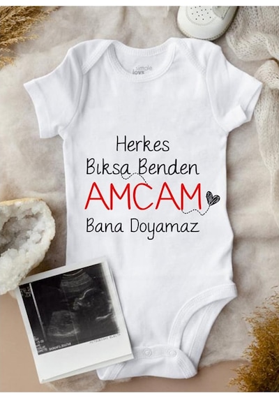 Tuğbababy Baby Amcaya Özel Zıbın Kız Erkek (533427421) Beyaz