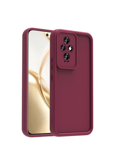 Zore Honor 200 Kılıf Kamera Korumalı Omsy Ananas Kapak - Mürdüm
