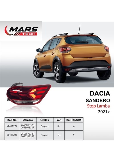 Mars Stop Sağ Sandero 21- Duysuz KNO-MARS-M411227