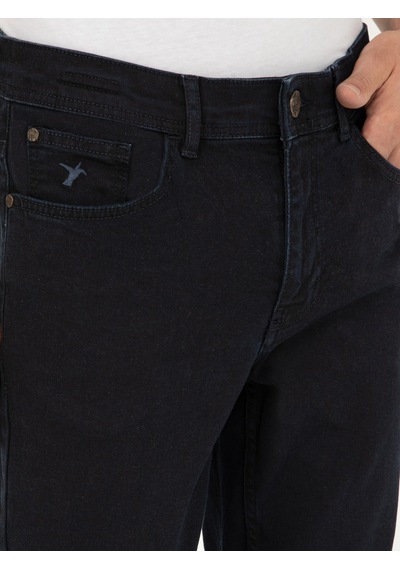 Cacharel Koyu Lacivert Slim Fit Pamuklu Jean Pantolon