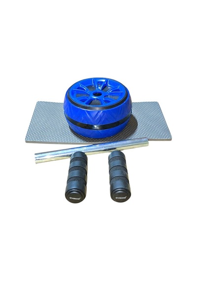 Özel Üretim Form Tutma Karın Aleti Ew-40 Blue-black Egzersiz Tekeri Mavi-siyah