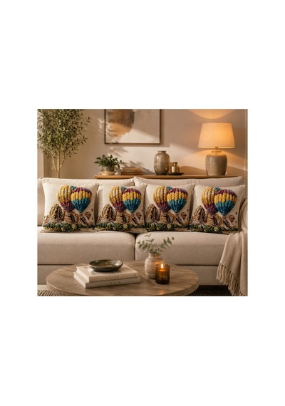 Kapadokya Balon Desenli 4'lü Set Dekoratif Kırlent Kılıfı 43x43 Cm - Dijital Baskılı Modern Salon Koltuk Balkon Takımı Yastık Kılıfı Krem Krem Kapadokya Balon Desenli 4'lü Set Dekoratif Kırlent Kılıfı 43x43 Cm - Dijital Baskılı Modern Salon Koltuk Balkon Takımı Yastık Kılıfı Krem Krem