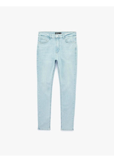 Koton Skinny Michael Açık İndigo Erkek Jean Pantolon 7wam40084nd