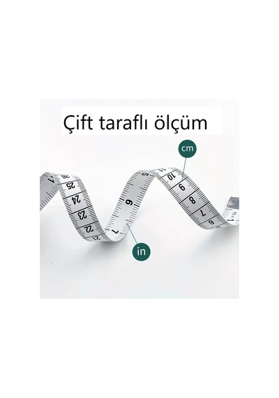Otomatik Askılı metre ve İnç'li Terzi Mezurası 3 Metre