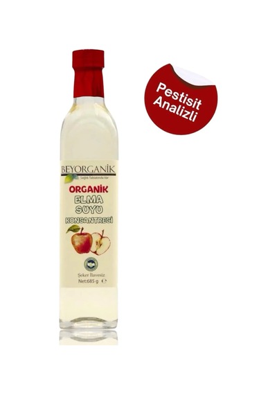 Bey Organik Elma Suyu Konsantresi 685ml Pestisit Ve Ağır Metal Analizli