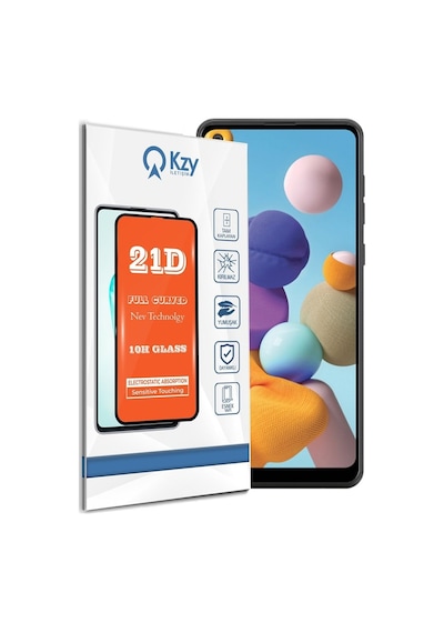 Samsung Uyumlu Galaxy A21 Tam Kaplayan 21D Temperli Ekran Koruyucu Cam (501174049) 20 Tl Fark Ile Apple  iPhone Hızlı Şarj Kablosu