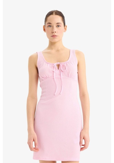 Defacto Coool Bodycon Vücudu Saran U Yaka Bürümcük Askılı Mini Elbise D9210ax25smpn47 Pembe Defacto Coool Bodycon Vücudu Saran U Yaka Bürümcük Askılı Mini Elbise D9210ax25smpn47 Pembe