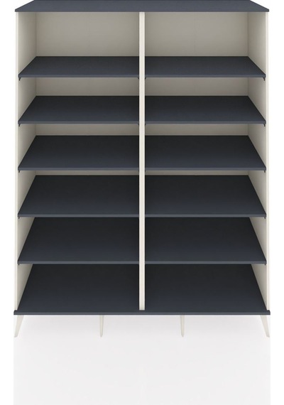 Kronos Gardrop 10 Raflı 176x59x221 Aytaşı-antrasit Beyaz Kronos Gardrop 10 Raflı 176x59x221 Aytaşı-antrasit Beyaz