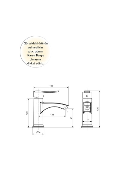 Karen Banyo Nova Lavabo Bataryası, Krom, Cisa 45813 Krom