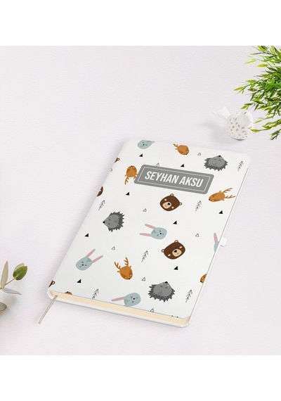 Kişiye Özel İsimli Beyaz Defter-9