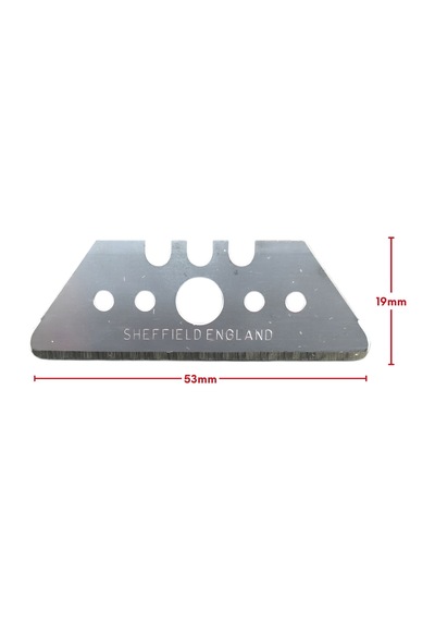 Vip-tec Vt874000-8 19x53mm Yuvarlak Köşeli Trapez Maket Bıçağı Yedeği 10 Adet