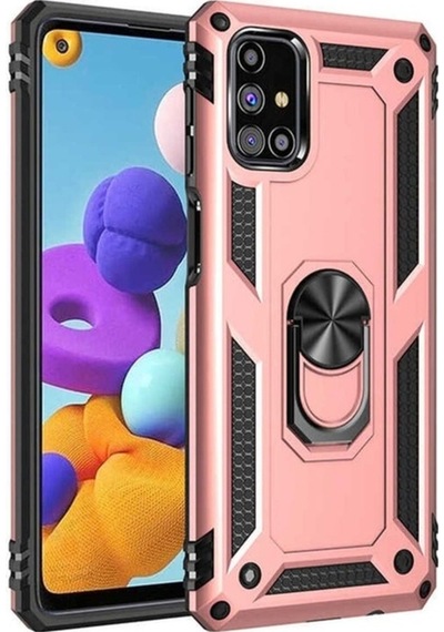 Galaxy M31s Kılıf Zore Vega Kapak Rose Gold