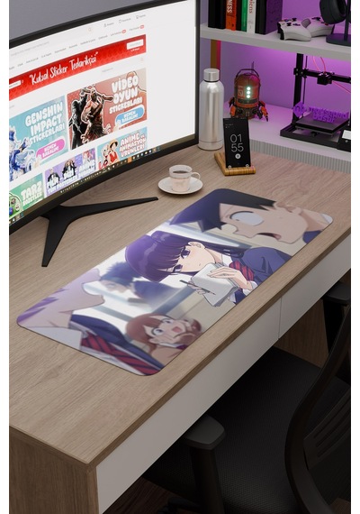 Komi Can't Communicate Dikişli Kauçuk Oyuncu Mousepad V4 - 70x30 Xl Gaming Mouse Pad