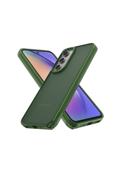 Samsung Galaxy  Uyumlu  A04s Kılıf Elegant Kapak - Yeşil