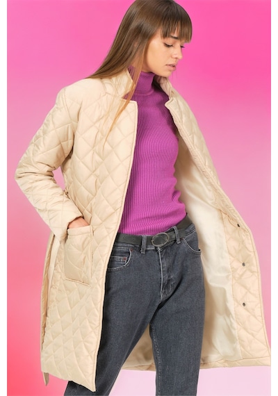 Z6722 Dewberry Bayan Kaban-düz Bej-düz Bej