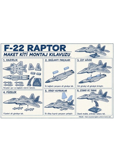 F22 Raptor Model Kitcard