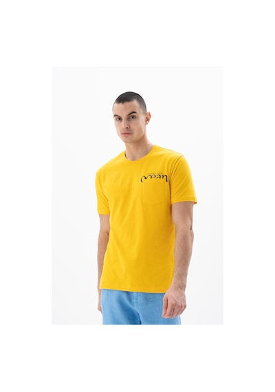 AR-MA Arma Erkek Regular Fit Bisiklet Yaka Tişört Y25344405501 Sarı