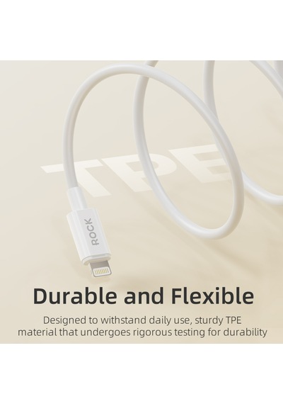 P8 Usb To Lightning 27w 100cm Kablo Beyaz