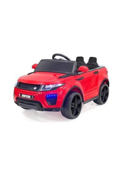 Raptor Gt 12 Volt Uzaktan Kumandalı Mp3 Bluetooth Destekli Otomatik Fren Sistemli Çocuk Akülü Araba Kırmızı