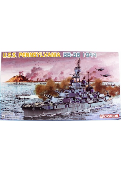 Dragon 7041 1/700 Ölçek, Uss Pennsylvania Bb-38 1944 Savaş Gemisi Plastik Model Kiti
