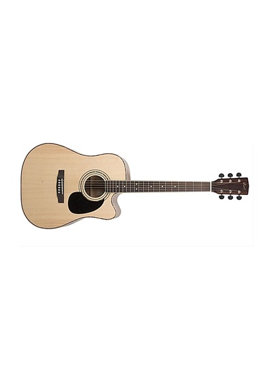 Cort Ad880Censw Elektro Akustik Gitar Kılıflı Naturel Satin L