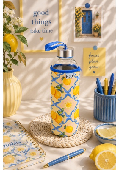 H2o Kılıflı Cam Su Şişesi Matara 750 Ml Limon Desenli Çelik Kapaklı Taşıma Askılı Korumalı Spor Okul Ofis Detoks Su Matarası Kırmızı H2o Kılıflı Cam Su Şişesi Matara 750 Ml Limon Desenli Çelik Kapaklı Taşıma Askılı Korumalı Spor Okul Ofis Detoks Su Matarası Kırmızı
