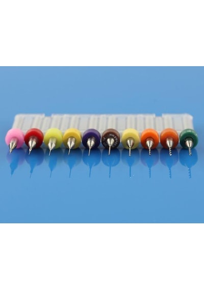 Pcb Mikro Karbür Cnc Matkap Ucu 10Lu Gravür Set 0.1Mm-1.00Mm Tung