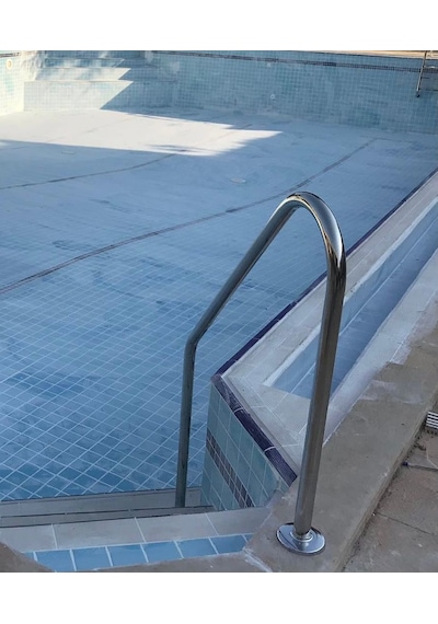 Yüzme havuzu beton merdiven iniş tutamağı 1524 mm AISI 304