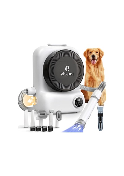 Els Pet Kedi Köpek Tıraş Makinesi Els-4392 5 İ 1 Arada Vakumlu Bakım Çözümü