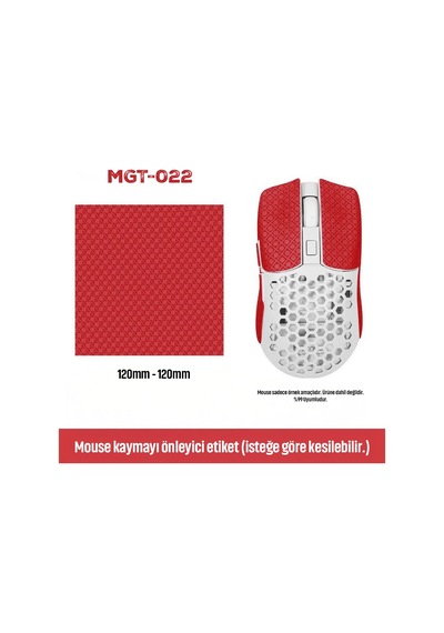Mouse Tape Kaydırmaz Etiket Kesilebilir Yapışkanlı Mouse Kayma Önleyici Bant 150 110 Mm Mgt-022