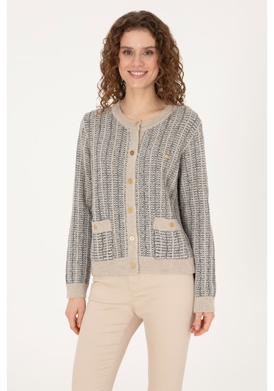 U.S. Polo Assn. U.s. Polo Assn. Kadın Hırka Triko 50310762-vr256 İnci