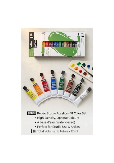 Akrilik Boya 18 Renk 12 Ml 1 Paket Pepeo Akrilik Boya Seti 18 Li Ahşap Tuval Taş Ağaç Boyamalar İçin İdea Boyama Seti Çok Renkli Akrilik Boya 18 Renk 12 Ml 1 Paket Pepeo Akrilik Boya Seti 18 Li Ahşap Tuval Taş Ağaç Boyamalar İçin İdea Boyama Seti Çok Renkli