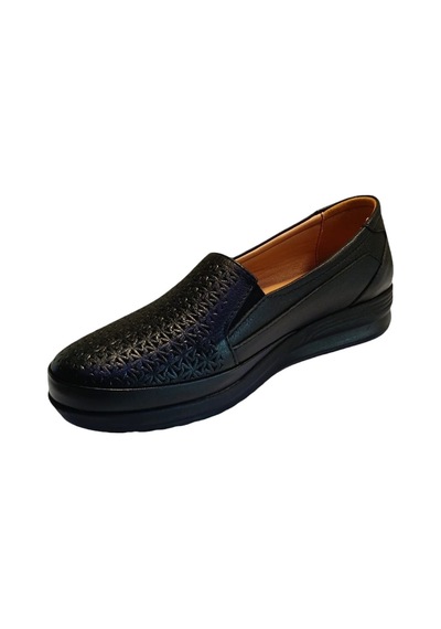 Fast Brand 02 Kadın Deri Comfort Ayakkabı Siyah