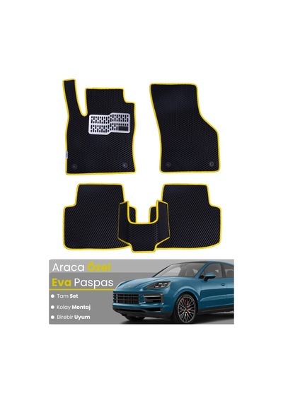 Porsche Cayenne Coupe 2018-2024 Uyumlu Eva Paspas Tam Set Araca Özel,oto Paspas 403