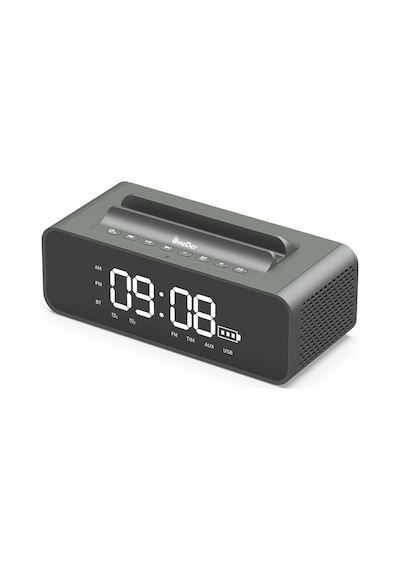 Oneder V06 Digital Saatli Bluetooth Hoparlör